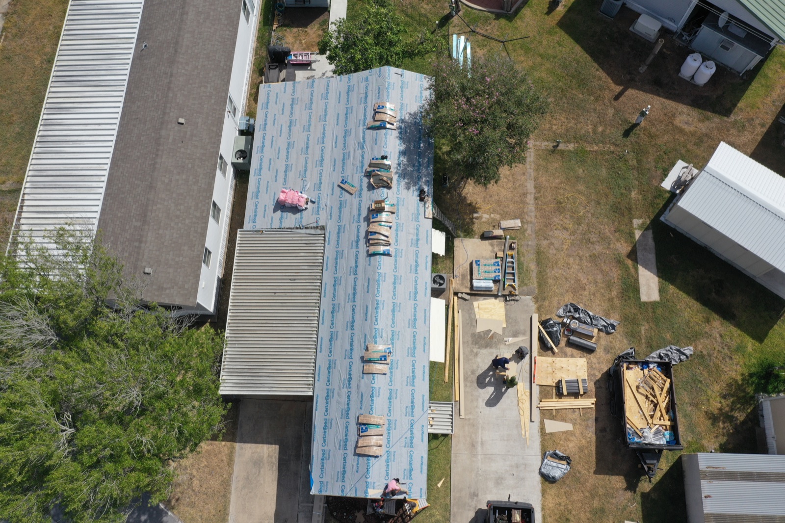 Synthetic roof underlayment installed as the roof's water barrier